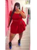 Survêtements pour femmes ZJFZML ZZ grande taille vêtements robe costumes lettre B imprimer manches courtes culture taille haute jupes 24318