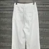 LETTERE DONNE WHITE JEANS Casual Daily Designer di lusso Pantaloni in denim Fashioni eleganti pantaloni jeans