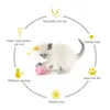 PawPartner Cat Interactive Toys Funny Ball Teaser Self-Playing Tumbler Games Scratch-Resistance Catching Kitten Accessories 240315