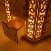 Party Decoration Wood Ramadan Advent Calendar Eid DIY Wooden Countdown Cabinet Moon Star Lights With Drawers Muslim Decor