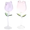 Wine Glasses 2024 For Creative Flower Rose Shape Cocktail Cup Lead-free Restaurant Coffee Juice Cups Personality Glass Material