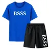 Man Women's Designers Clothes Men's Tracksuits 2024 Fashion Brands BOS Summer Casual Sports T-Shirt Beach Shorts Suit Running Outdoor Short Sleeve Pants Sportswea