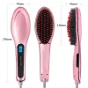 Irons LCD Straightening irons Fast Smoothing Electric Hair Straightener Brush Ceramic Heating Temperature Display hair styling tools