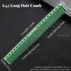 Japanese Scale Haircutting Comb Resin Green G45 Double-sided Heat Resistant Salon Barber Shop Styling Brush Tool 240314