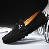 HBP Non-Brand Echtlederschuhe Herren Mokassins Loafer Klassische Herren Freizeitschuhe Größe 47 48 49 Baumwollstoff Gummi Slip on 1 Paar XFJ-5088