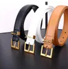 Designer Belt Mens Belt for Woman designer 3.0cm Width High Quality Men Designer Belts S Buckle Womens Waistband 6 color optional white belt Genuine Leather Belt