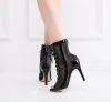 Schoenen 2022 Nieuwe vrouwen Latin Dance Boots Black Bachata Salsa Dancing Shoes For Woman High Heel Ballroom Dance Shoes High Top Outdoor