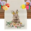 Party Decoration Easter Egg Table Runner Dining Coffee Linen Long Farmhouse Picnic Decor