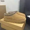 Nieuwe Designer Klassieke Ultra Mini Laarzen Snowboot Platform Dames Heren Bont Schapenvacht Tasman Tazz Kastanje Zand Mosterdzaad Beige Drijfhout Australische Winter