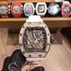 Luxury Mens Mechanical Watch Richa Milles Business Leisure RM23-02 Automatisk full borrfodral Tejp Fashion Swiss Movement Wristwatches