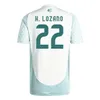 Mexique 24 25 Copa America Raul Chicharito Soccer Jerseys 2024 2025 LOZANO DOS SANTOS H.LOZANO Hommes Chemises de football Uniformes Fans Player Version Kit Enfants