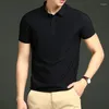 Polos pour hommes Polo à séchage rapide bureau d'affaires coton printemps été automne t-shirt style décontracté grande taille M-5XLshirts