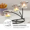 Candle Holders Holder Simple Modern Candleholder Home Decor Decorate Dinner Indoor Shelf Iron Art Stand Year Candlestick