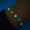 Creative New Luminous Star Bracelet For Women Charming Party 14k Yellow Gold Accessories Fashion Glow In The Dark Jewelry Gift