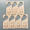 Party Decoration 7 Pcs Baby Closet Size Divider Wooden Organizers For Home Nursery