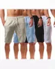 Men's Shorts Summer 2024 Loose Cotton Linen Thin Breathable Five-leg Pants Sports Casual Tension Rope