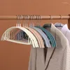 Förvaringspåsar plastbelagd rostfritt stål halvcirkelhängare för vuxna icke-halkkläder våta och torra multifunktionella hushåll
