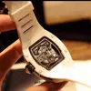 고급 남성 기계식 시계 Richa Milles 비즈니스 레저 RM26-02 완전 자동 세라믹 케이스 테이프 패션 스위스 운동 손목 시계