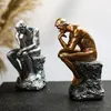 Decorative Figurines Resin Abstract Figure Sculpture Artifact Decoration Thinker Luxury Art Home Material Origin Theme Region Feature