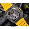 Luxury Mens Mechanical Watch Richa Milles RM11-03 Hela automatisk rörelse Sapphire Mirror Rubber Watchband Swiss Wristwatches 1CGK