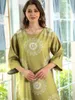 Etniska kläder Ramadan 2024 Party Dress for Women Muslim Abaya Beading Diamond Dubai Arabic Kaftans Robes Musulman Flowers Dresses Eid