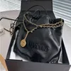 Crossbody Bagwomen DrawString Mini Shopping Luxury Brand Antique Bucket Garbage Gold Plated Vintage Shoulder Bag Handbag Single Design RTSG