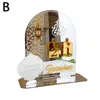 Décoration de fête DIY Ramadan Compte à rebours Calendrier Cadeaux Acrylique Miroir Jour Mubarak Décor Remplacement Numéro Islamique De Base W Q0L6