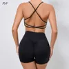 Lu Align Align Lu Limão Beleza Yoga Novos Conjuntos 2pcs Mulheres Terno Elástico Nu Running Fiess Set Sexy Cross Back Sport Bra Shorts Apertados 2024 G