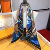 2024 top Fashion Designer Silk scarf High quality women square headband scarf Brand letters Classic Lush branches leaves hard suitcase pattern scarf Women men silk