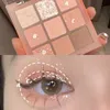 Eye Shadow Cream Peach Eyeshadow Palette Sequins Pearlescent Eye Contour Glitter Pigment Shadow Pallete Cute Makeup Beauty CosmeticsL2403