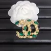 Broche de luxe de styliste, marque de lettres, broches en diamant pour femmes, broche de costume, accessoires de bijoux, fête de mariage 5