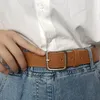 Belts Slim Waist Belt Korean Version Women's Simple And Adjustable PU Leather Travel Shopping Decoration Jeans Accessories