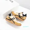 2024 Ny tennisflickan pojke nylon mocka smidig sneaker platt casual utomhus loefer walk box