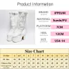 ブーツIppeum White Platform Boots Y2Kチャンキーヒールキャメルロリータブラッツシューズ