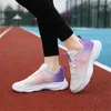 Casual Shoes With Lacing Non-slip Sole Pink Woman Running Sneakers 42 Size Luxury Boot Sport Fat Tenisse Raning YDX1