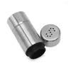 Storage Bottles Stainless Steel Seasoning Set Of 3 Pepper Salt Sugar Jar With Lid And Hole For Home Kitchen Restaurant