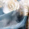 Шарфы 2024, модная картина маслом с камелией, крепдешин, длинный платок, универсальный тонкий шелковый шарф, женский стиль, повязка для волос из шелковицы