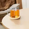 Table Mats Wood Coasters Set Round Drink With Holder Cute Cup Bar For Dining