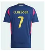 Suède 2024 Euro Cup Soccer Jersey Ibrahimovic 2025 Équipe nationale suédoise 24 25 Kit de kit de football Kit Kit Ret Home Yellow Away Navy Blue Mens Uniforme Larsson