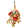 Decorative Flowers 2 Pcs Small Bouquet Of Dried Mini Decorations With Stems Boutonniere For Vase