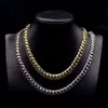 Wholesale Choker Hip Hop 925 Sterling Silver 14k 18k Gold Chunky Custom Cuban Link Chain Mens Necklace Miami Cuban Chain Women