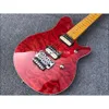 Эдди Ван Хален Вольф Эрни Аксис Red Flame Top Электрогитара с кленовым грифом Флойд Роуз Тремоло Мост Стопорная гайка Хромированная фурнитура