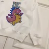 Brand baby hoodie Long sleeved child pullover Size 100-150 kids designer clothes Colored Dinosaur Pattern girls boys sweater 24Mar