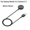 1m 3ft trådlös laddare för Samsung Galaxy Watch 5 4 3 Active 2 Smart Watch USB Typ C -kabel Fast Charging Power Charging Dock Portable Charger 40mm 44mm