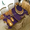 Toalha de mesa eid restaurante decoração ramadan farol tapeçaria islâmica retangular à prova dwaterproof água toalha de mesa acessórios de cozinha