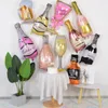 Party Decorations Stora folie Champagne Cup Beer Balloons Bröllopsdag Vin Bottle Cup Balloon Valentine's Day Birthday Party Festival Decor