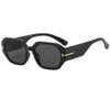 New Minimalist T-shaped Sunglasses Trendy Ink Small Frame Wide Legged Glasses