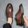 HBP Non-Brand Lace Up Fashion Design Zapatos de Vestir Formales Italianos Hechos a Mano para Hombres Oxfords