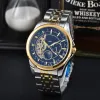 BREI 1884 tourbillon series mechanical sun, moon, stars designer Luxury high quality for men full function watch mechanical Movement watches calendar Three Eyes