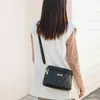 Sacos de noite simples ombro para mulheres bordado coração crossbody bolsa feminina couro macio preto bolsa pequena mensageiro